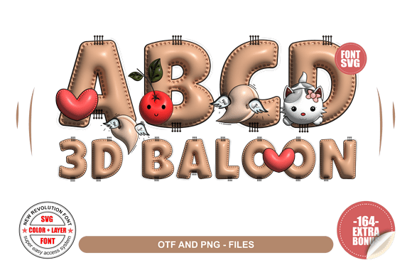 3D Baloon: A Font That Pops with Personality