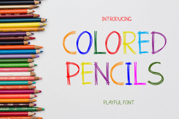 Colored Pencils: A Whimsical Font for Playful Designs