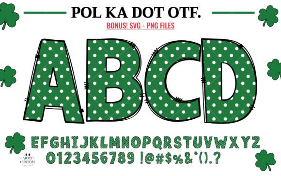 Dot Shamrock: Your Go-To Font for Festive St. Patrick’s Day Designs