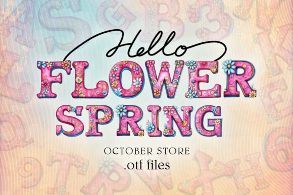 Flower Spring: A Font That Blooms with Childlike Wonder