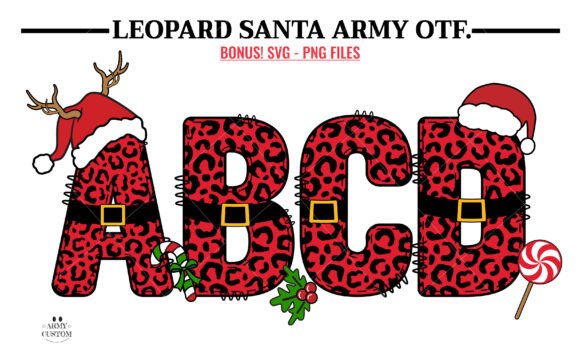 Leopard Santa Army: Fierce Design with a Festive Twist