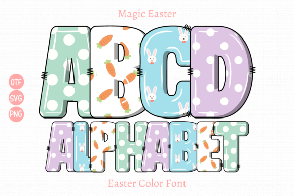 Magic Easter: A Vibrant Color Font for Festive Designs