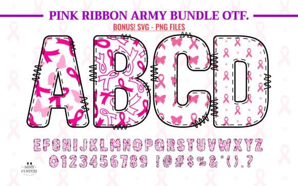 Pink Ribbon Army Bundle: A Typeface with Purpose