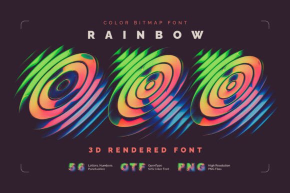 Rainbow Orb: A Modern Typography Asset for Visual Impact
