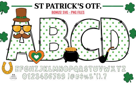 St. Patrick’s Day Dot: A Bold Font for Festive Designs