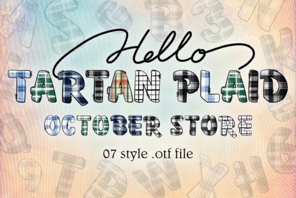 Tartan Plaid Christmas: A Festive Font for Timeless Designs