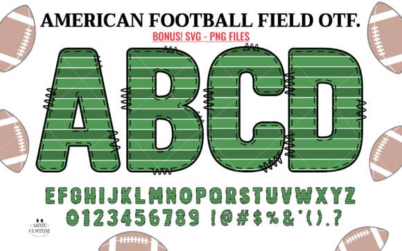 The Definitive Field Guide to the American Football Field Font